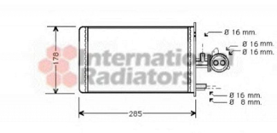 VAN WEZEL 40006173 -  Теплообменник, отопление салона